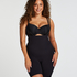 Nahtloser korrigierender Thigh Slimmer, Schwarz