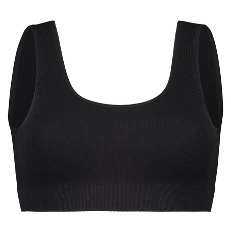Nahtloser Bralette, Schwarz