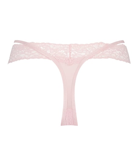 Extra niedriger V-String Elliena, Rose