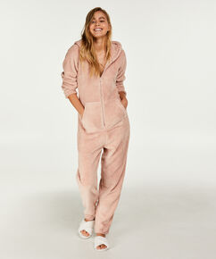 Body aus Fleece, Grau