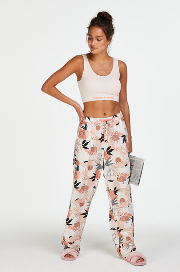 Hunkemöller Petite Pantalon de pyjama tissé Rose
