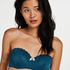 Soutien-gorge &agrave; armatures pr&eacute;form&eacute; sans bretelles Maya, Bleu