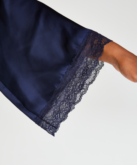 Petite Kimono Satin Meili, Blau