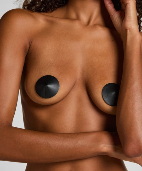 Blickdichte Nipple-Covers, Schwarz