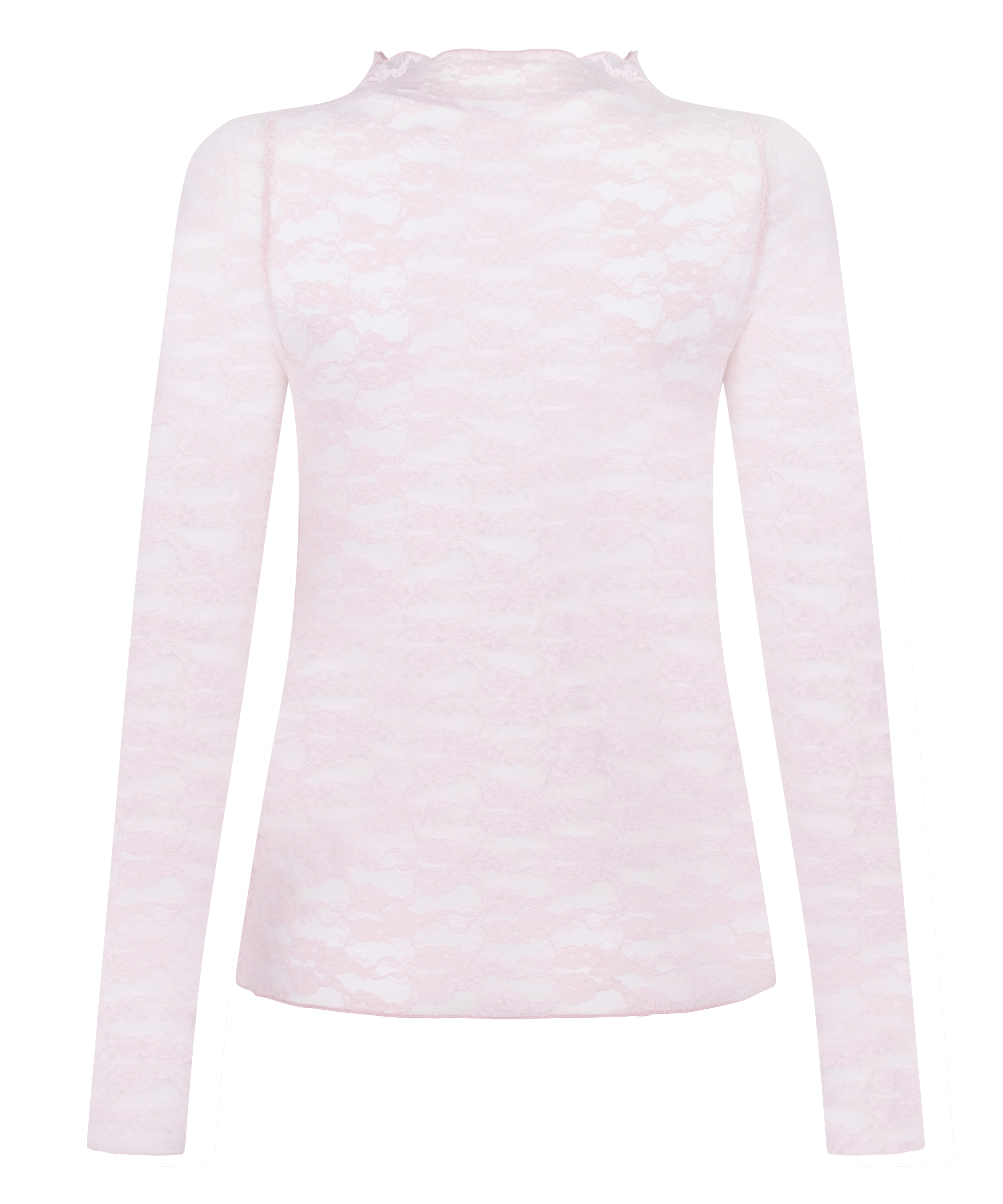 Top aus Allover-Spitze, Rose, main