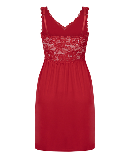 Slipdress Nora Lace, Rot