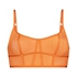 Brassière longline Sexy Mesh, Orange