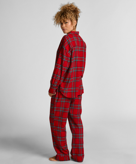 Petite Pyjamahose Flanell, Rot
