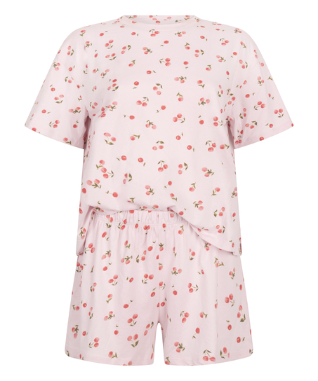 Pyjama-Set aus Baumwolle, Lila