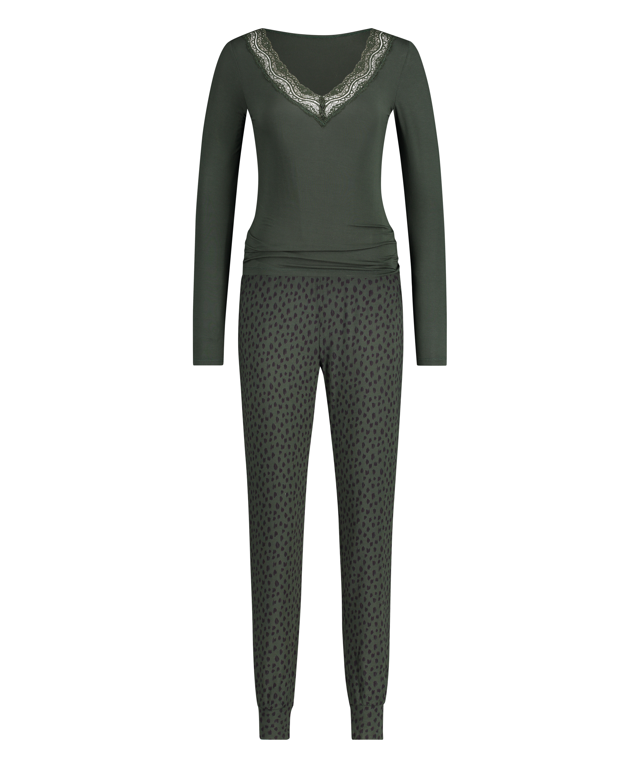 Pyjamaset Leopard, grün, main