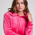 Hoodie Jacke Velours, Rose