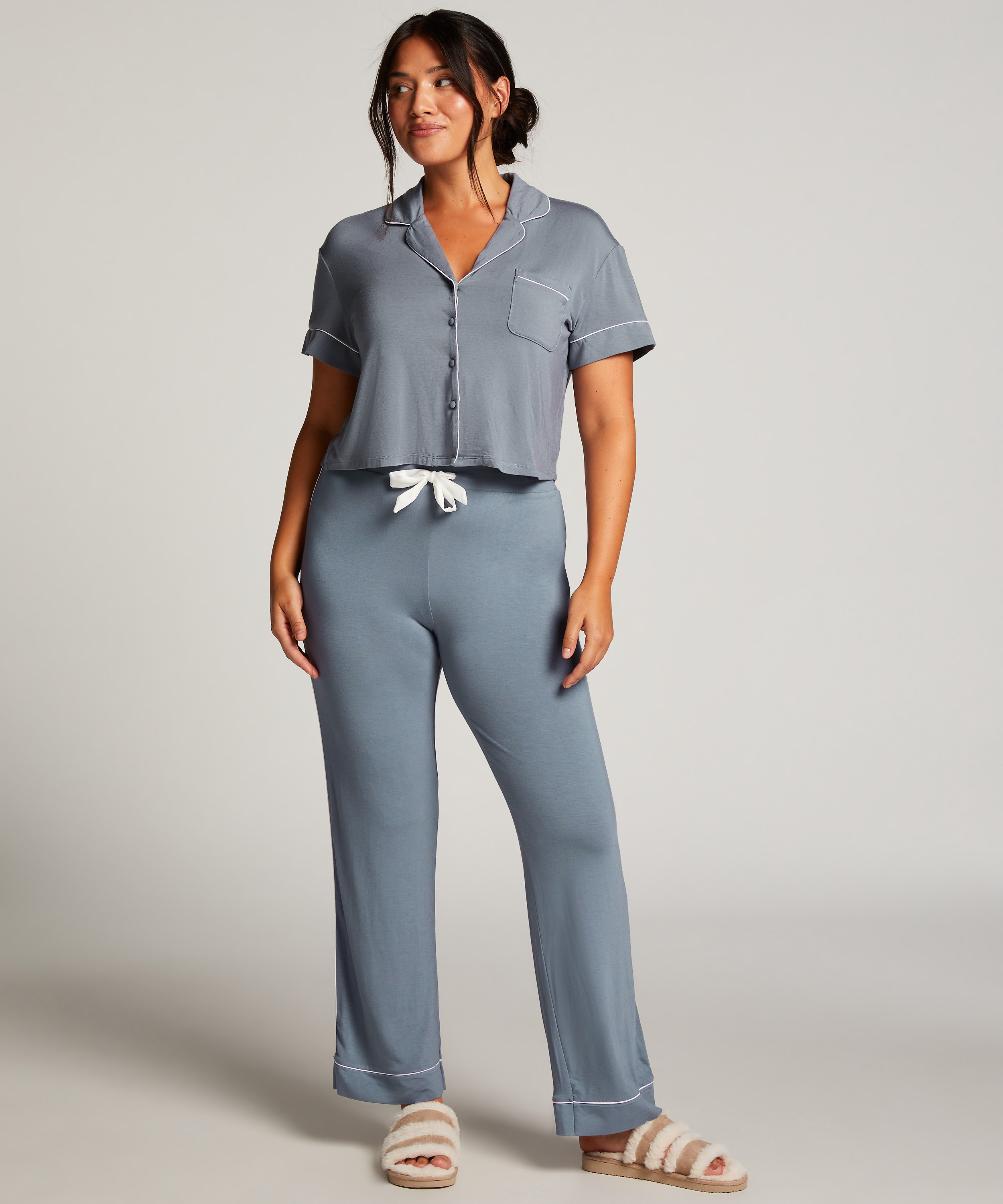 Pantalon en jersey Essential, Bleu, main