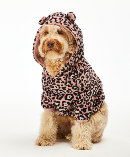 Fleece Hunde-Onesie, Rose