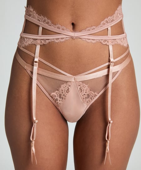 Porte-jarretelles Nisha, Beige