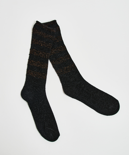 Hohe Socken, Schwarz