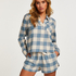Pyjamatop aus Flanell, Blau
