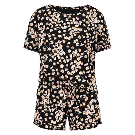 Ensemble de pyjama court, Noir