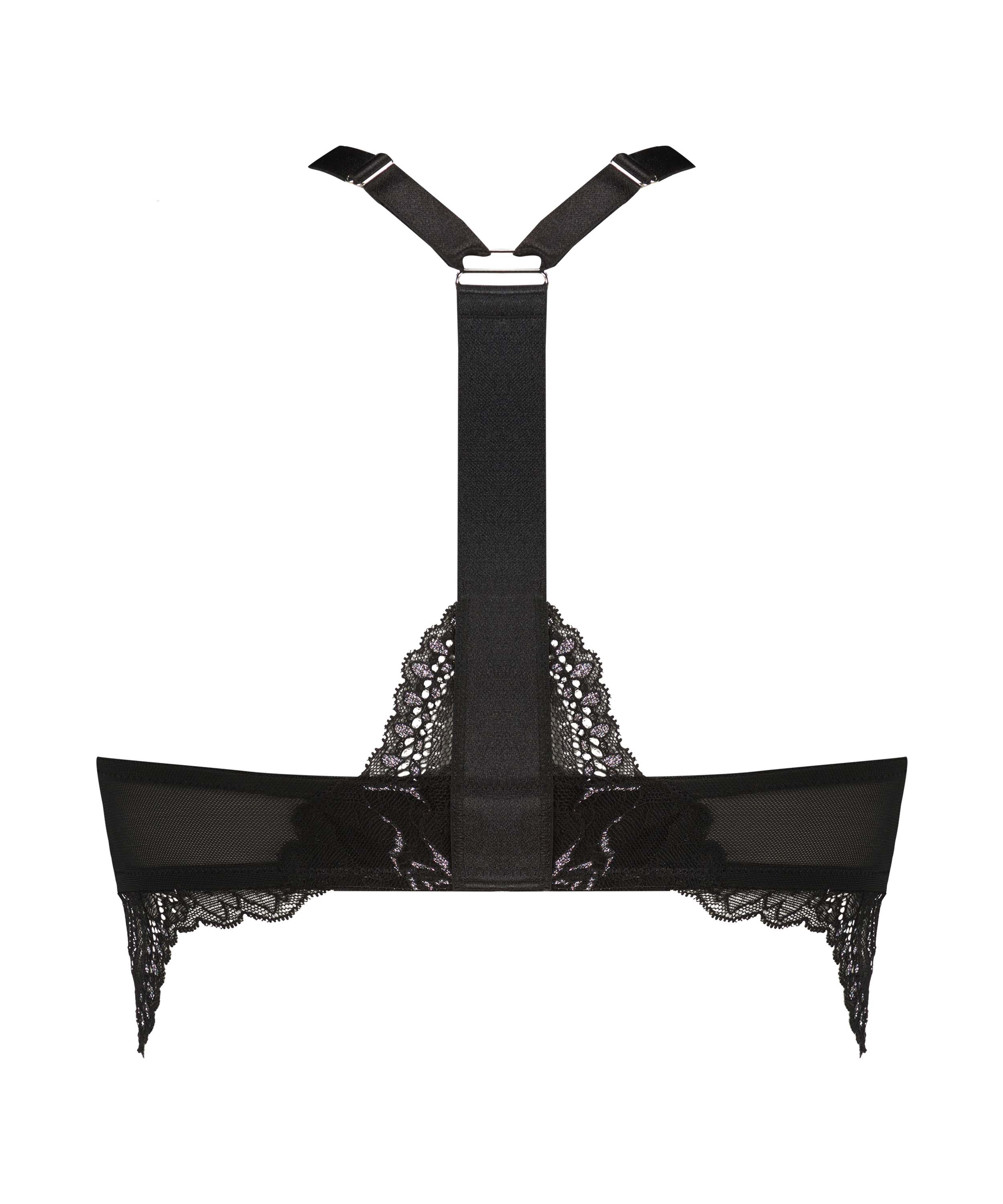 Vorgeformter Longline-Push-up-BH mit Bügel Donna Sparkle, Schwarz, main