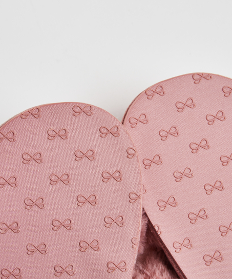 Hausschuhe Fake Fur, Rose