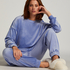 Jogginghose Velours, Blau