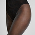 Lurex-Strumpfhose silber, Schwarz