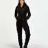 Onesie Velours, Schwarz