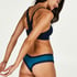 Slip brésilien V-shape micro, Bleu