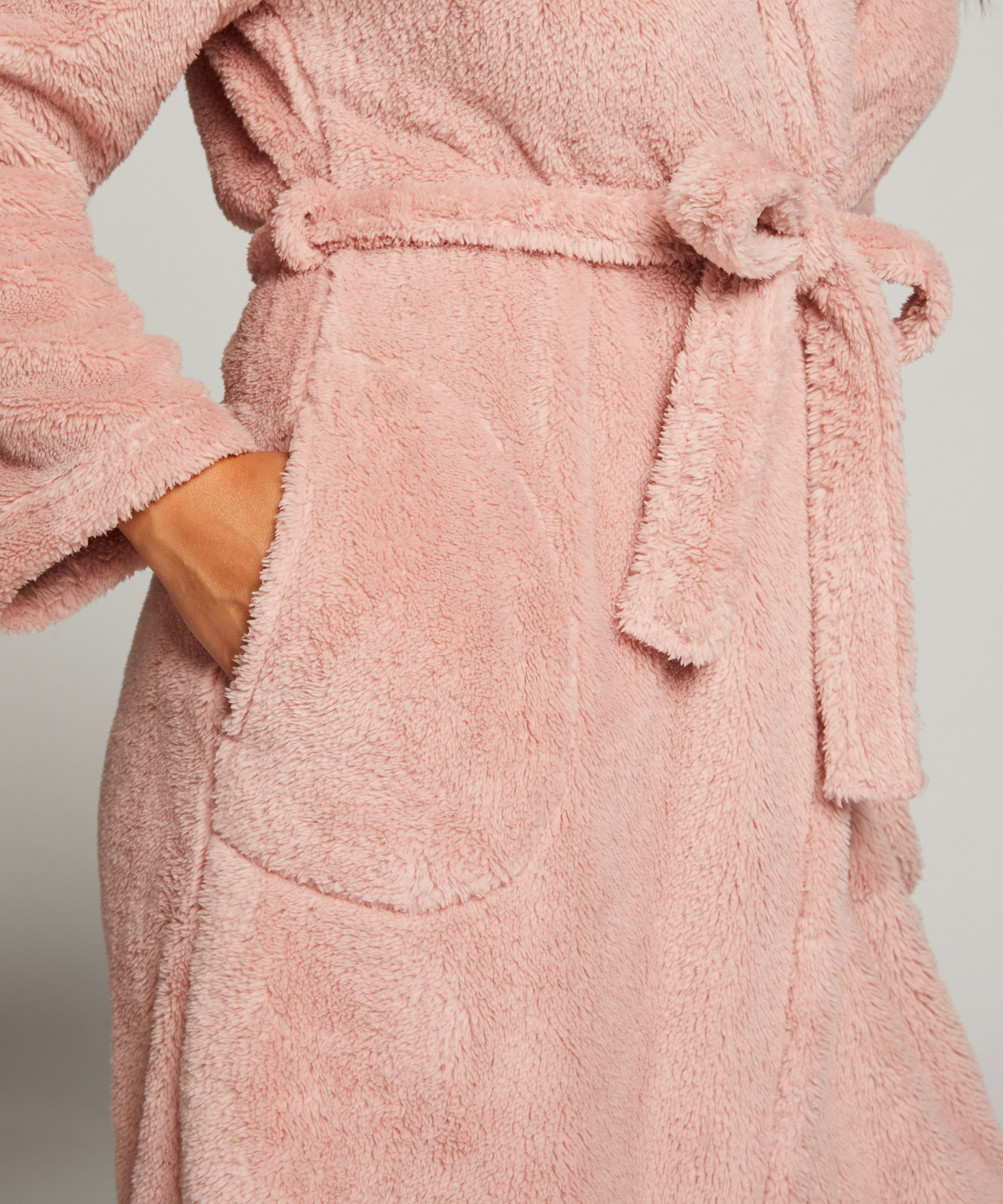 Bademantel Fleece, Rose, main