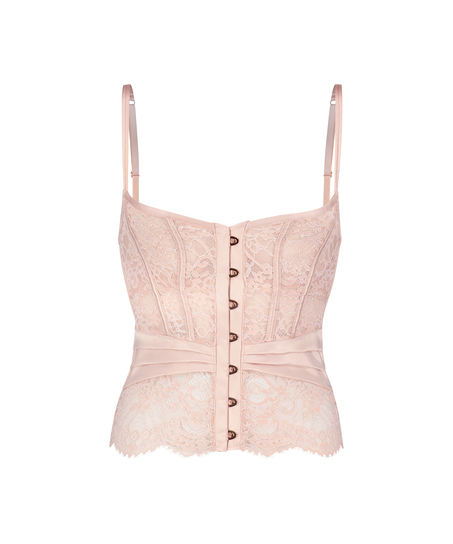 Wattiertes B&uuml;gel-Bustier Amelia, Rose