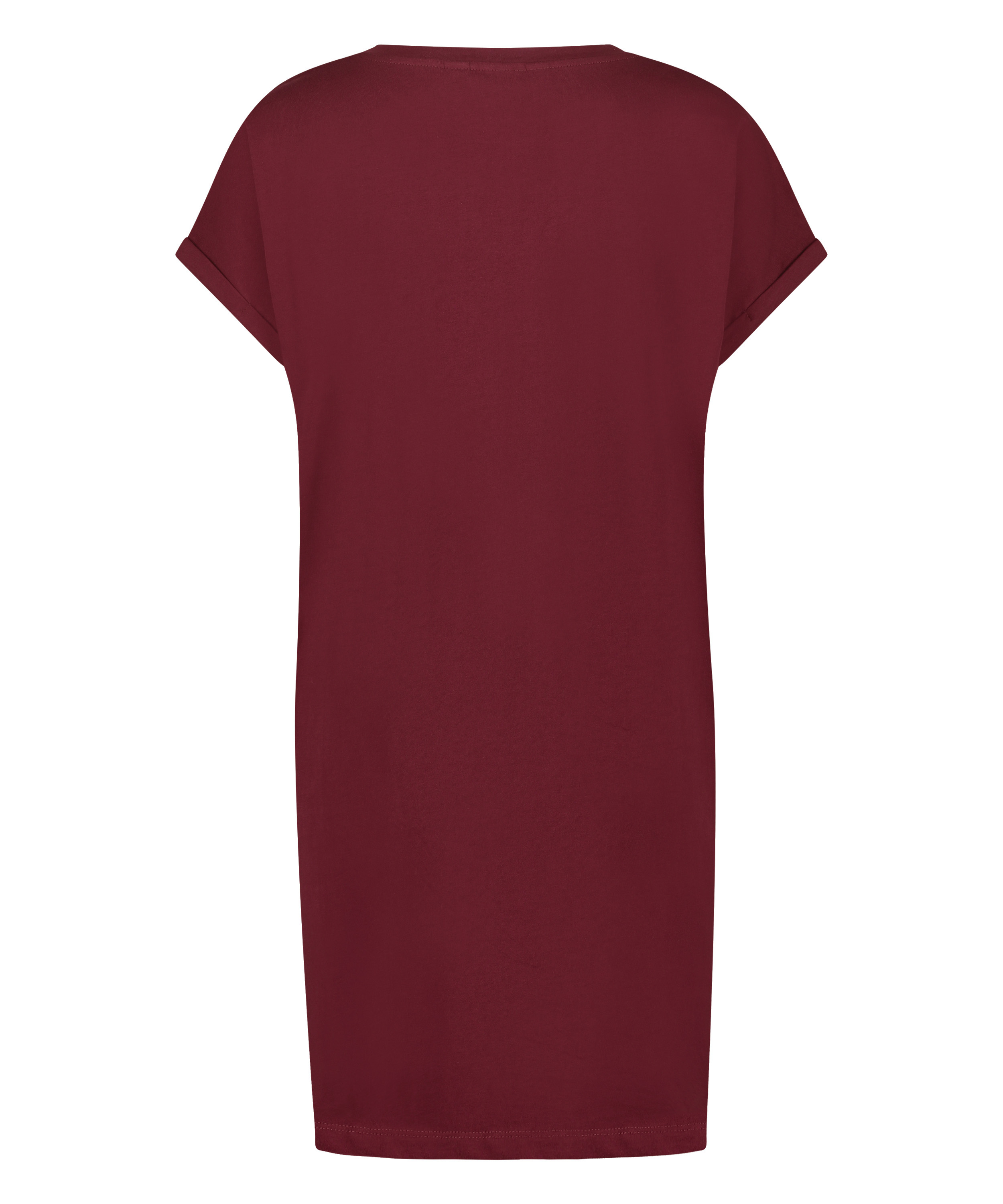 Nachthemd Rundhalsausschnitt, Rot, main