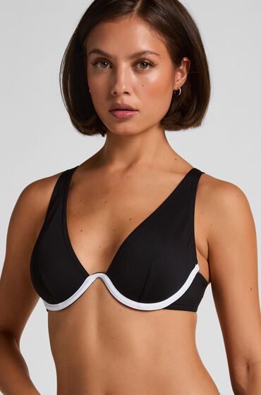 Hunkemöller Haut de bikini en néoprène Noir