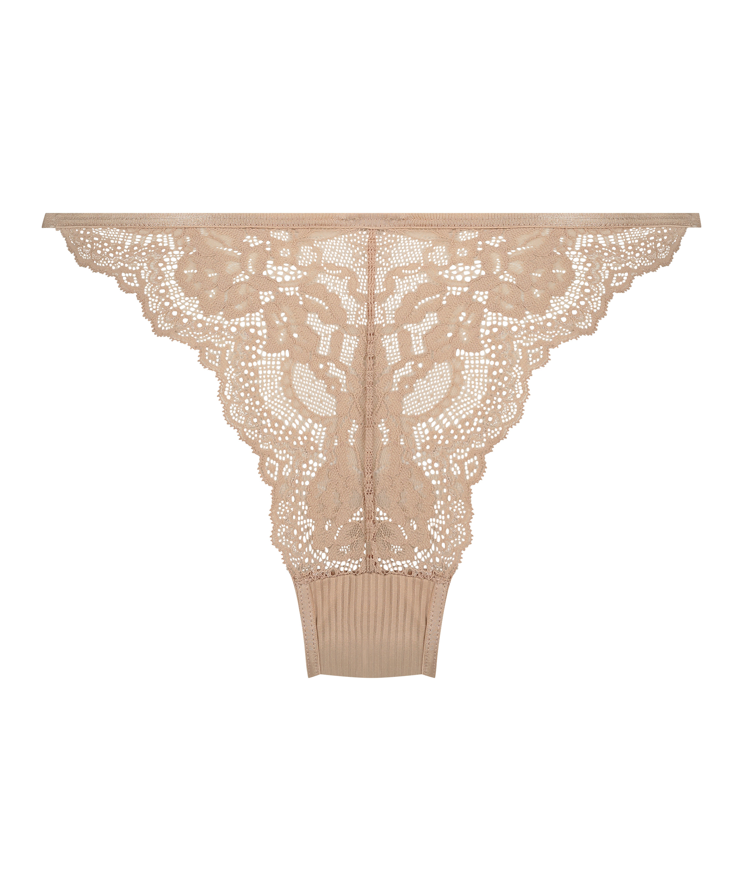 Slip brésilien jambes hautes Kaiden, Beige, main