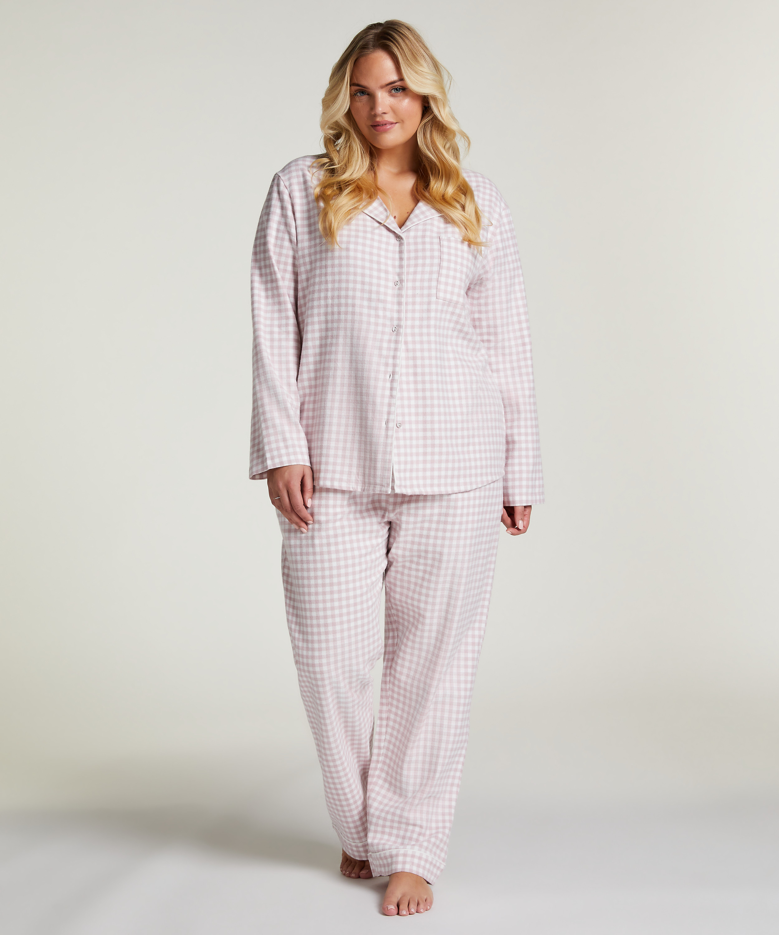 Pantalon de Pyjama Flanel, Violet, main