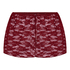 Shorts aus Allover-Spitze, Rot