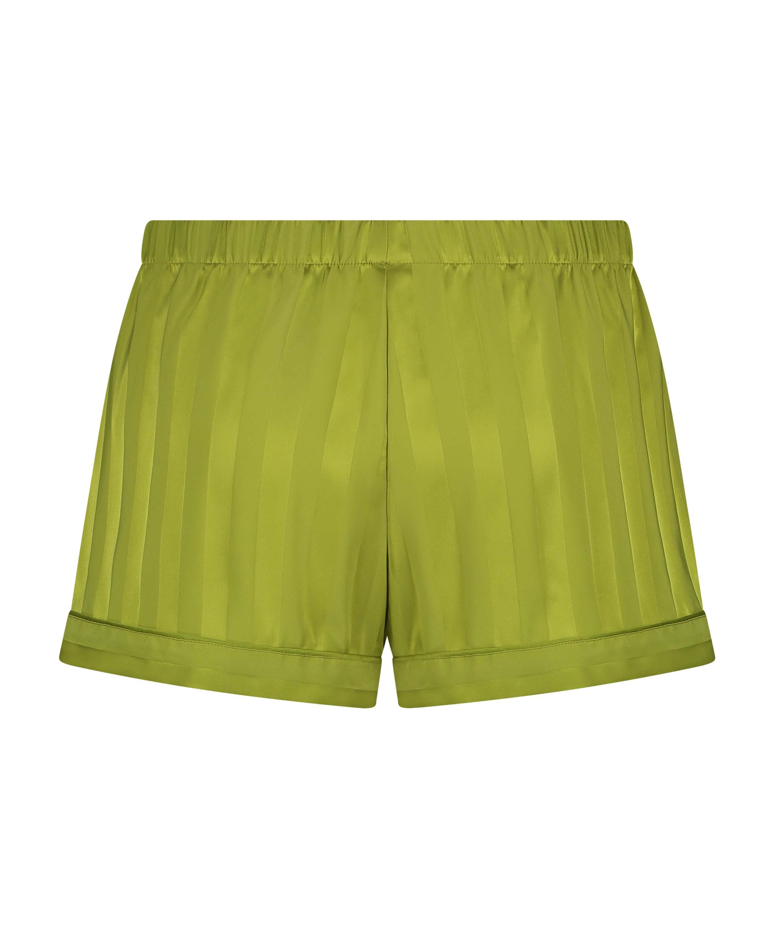 Short de pyjama Satin, Vert, main