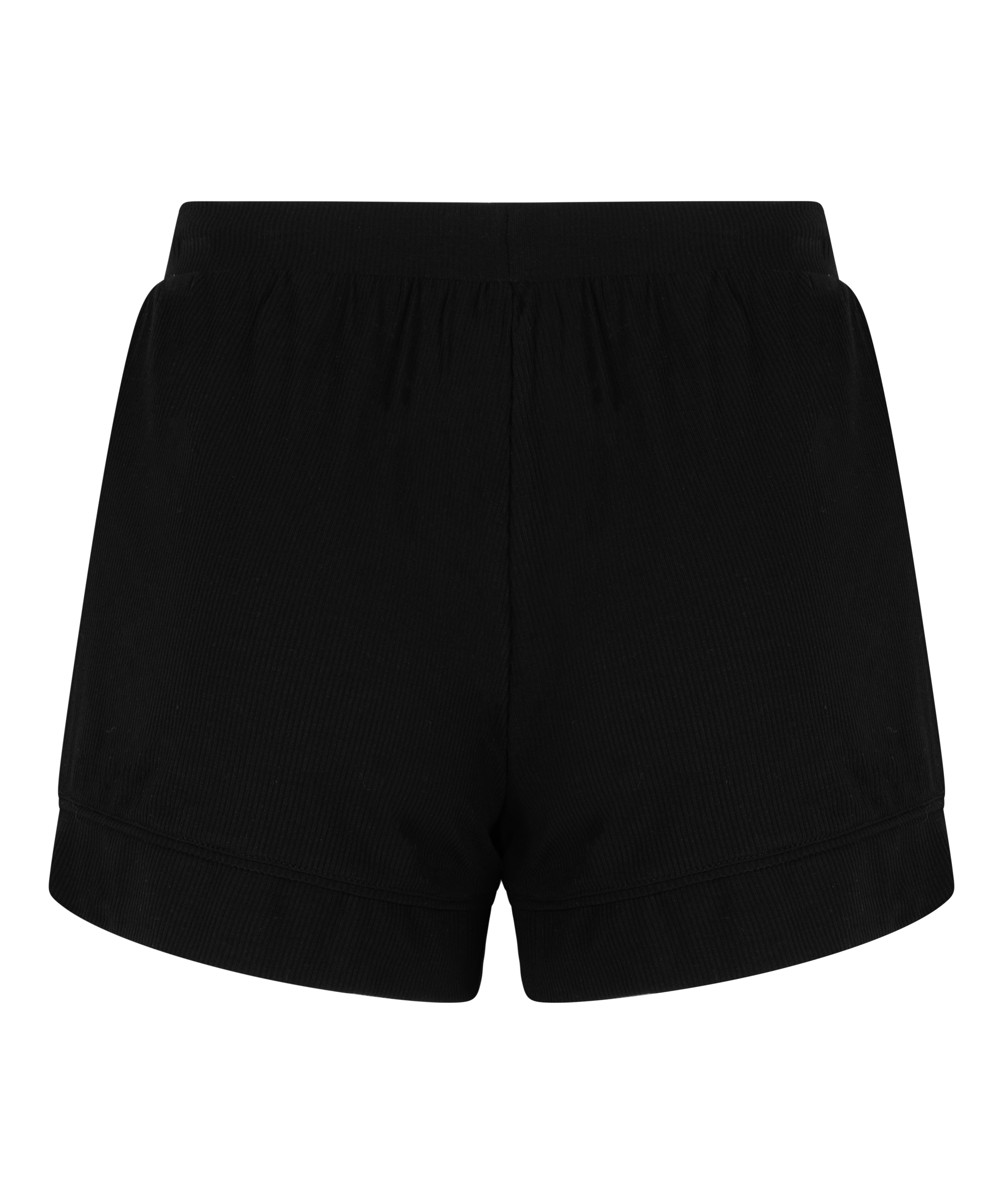 Essential-Shorts aus Ripp-Jersey, Schwarz, main