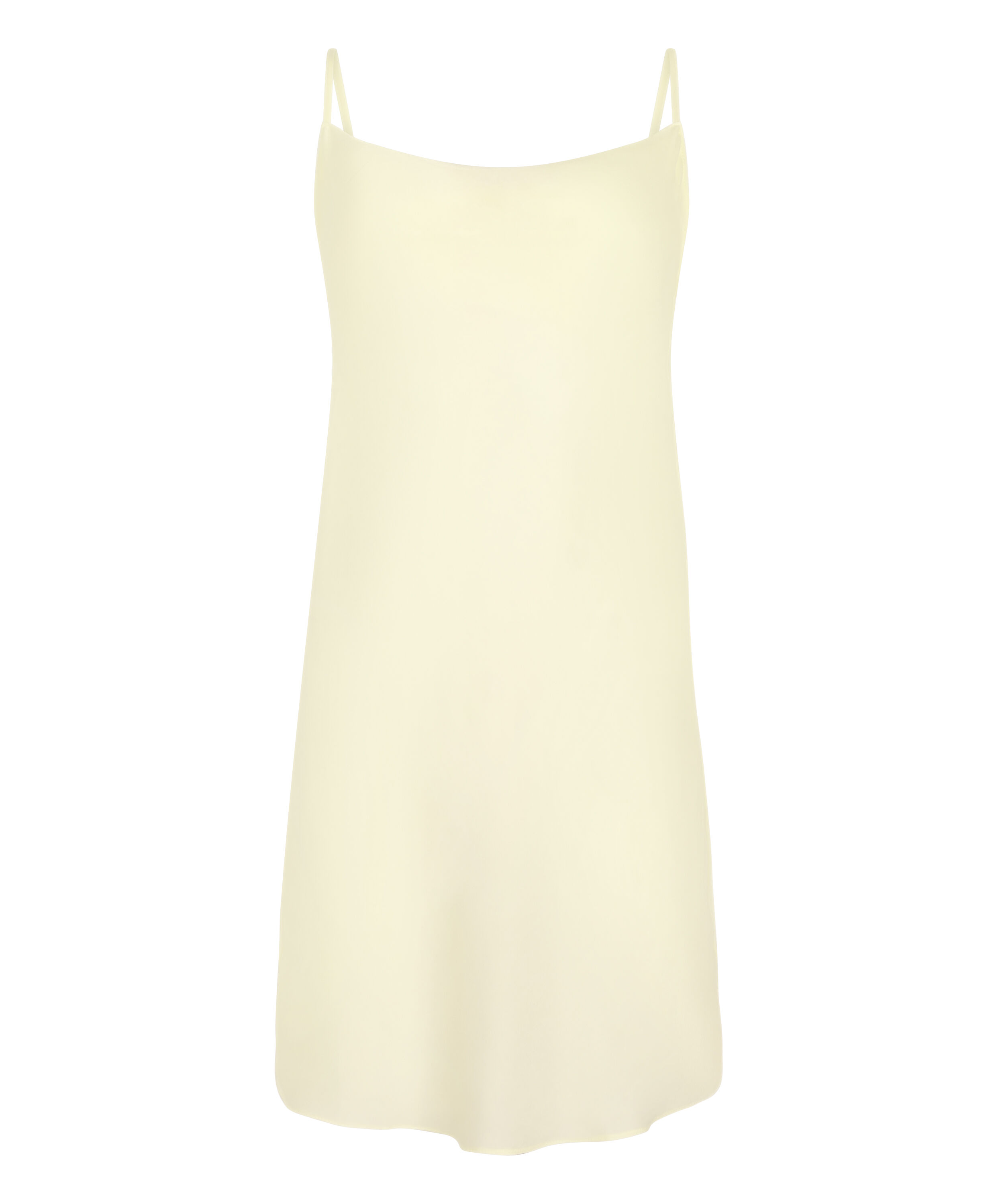 Satin-Slipdress Minimal, Gelb