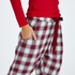 Petite Pyjamahose Twill Check, Rot