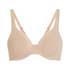 Soutien-gorge à armatures non-préformé en maille, Beige