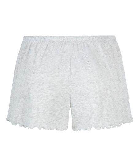 Pyjama-Shorts Pointelle, Beige