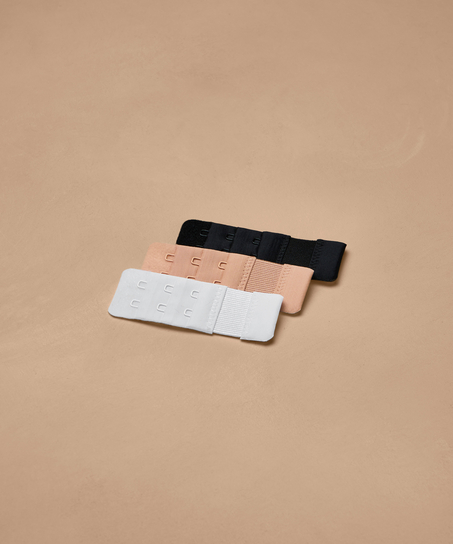 3er-Pack BH-Verlängerungen, Weiß