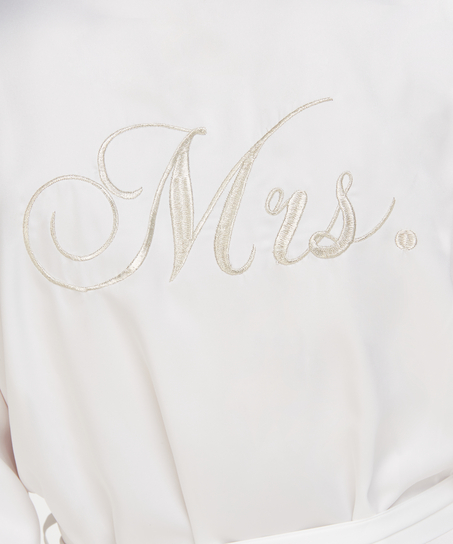 Satin-Kimono Bridal, Wei&szlig;