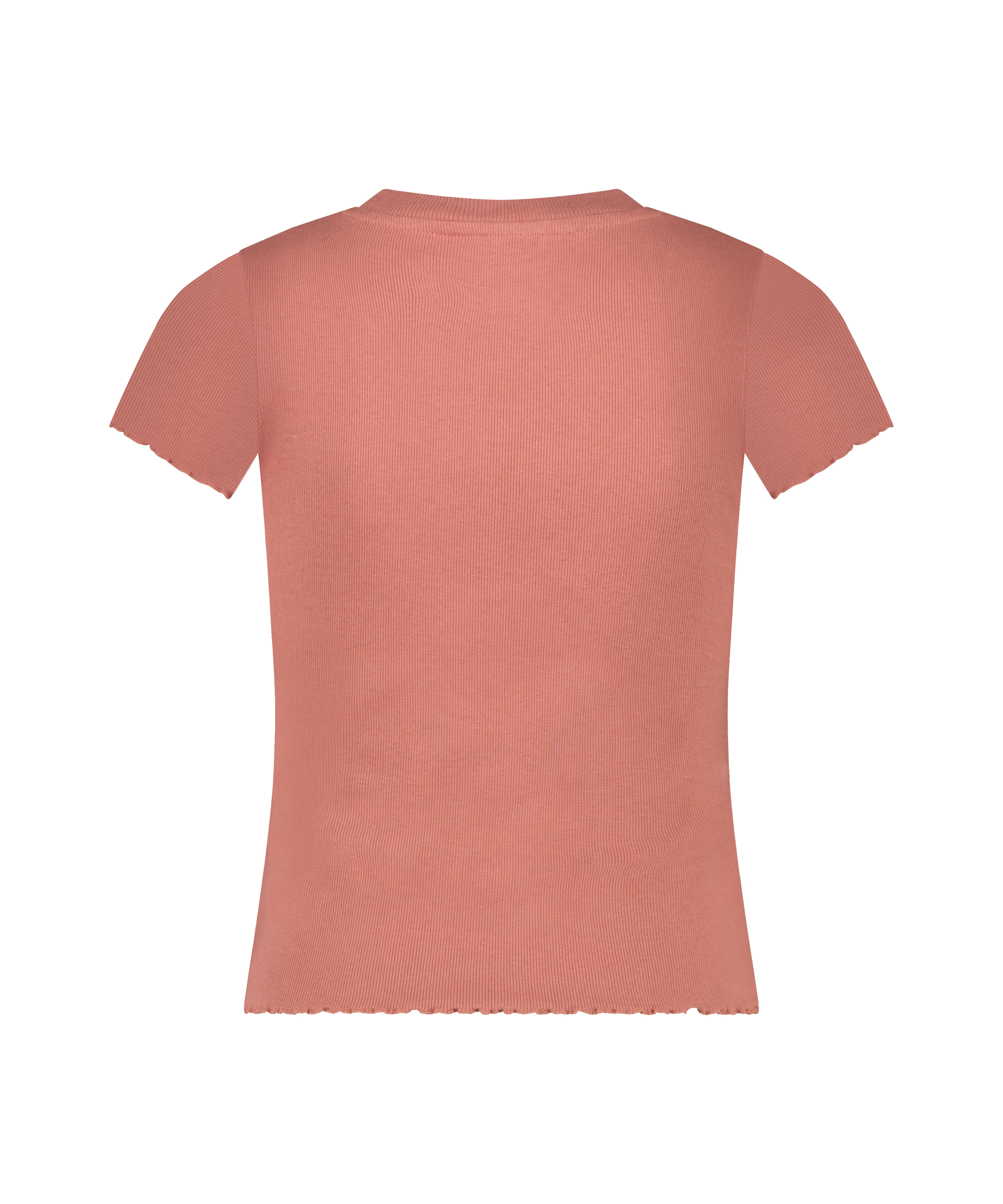 Kurzarm-Baumwollshirt, Rose, main