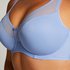 Soutien-gorge &agrave; armatures non-pr&eacute;form&eacute; minimiseur Nina, Bleu