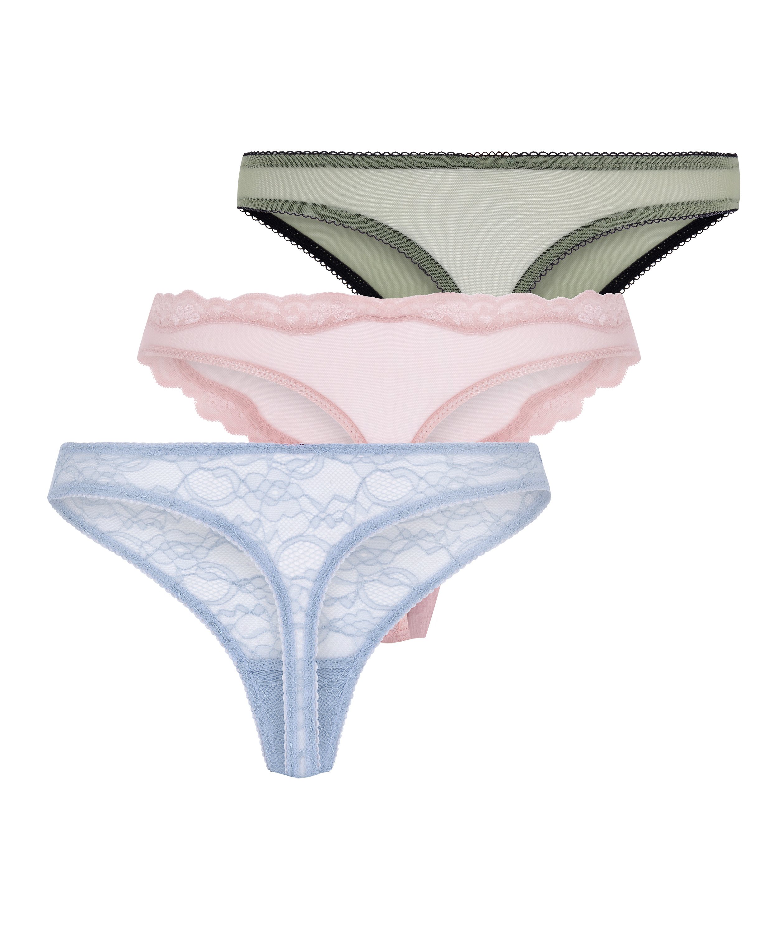 3er-Pack Blooming-String, Lila, main