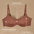 Soutien-gorge à armatures préformé Smooth, Marron