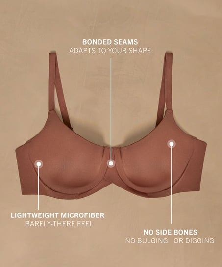 Soutien-gorge à armatures préformé Smooth, Marron