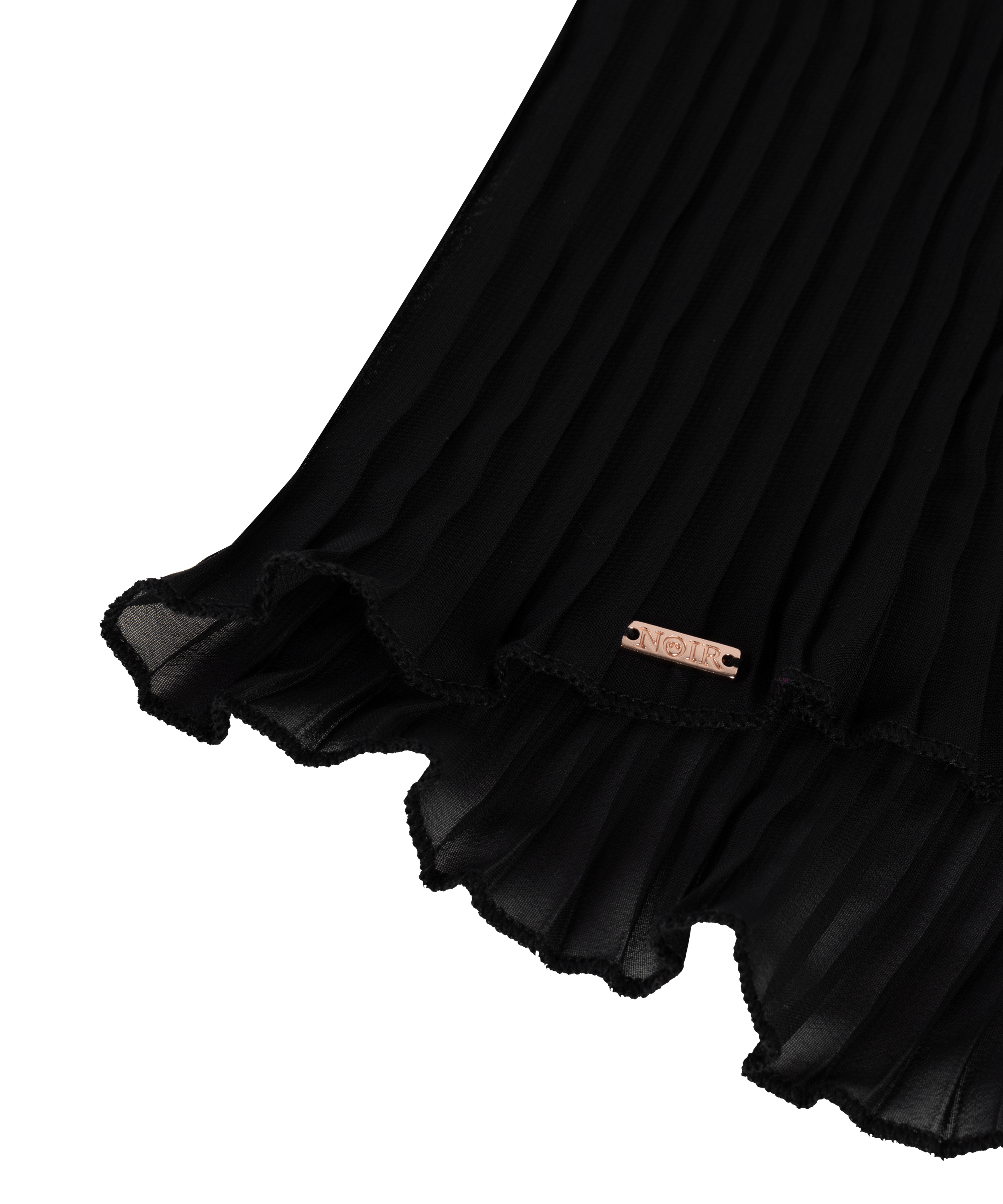 Plissiertes Spitzen-Cami, Schwarz, main