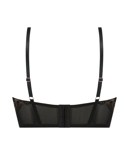 Vorgeformter Longline-Bügel-BH Lexi, Schwarz