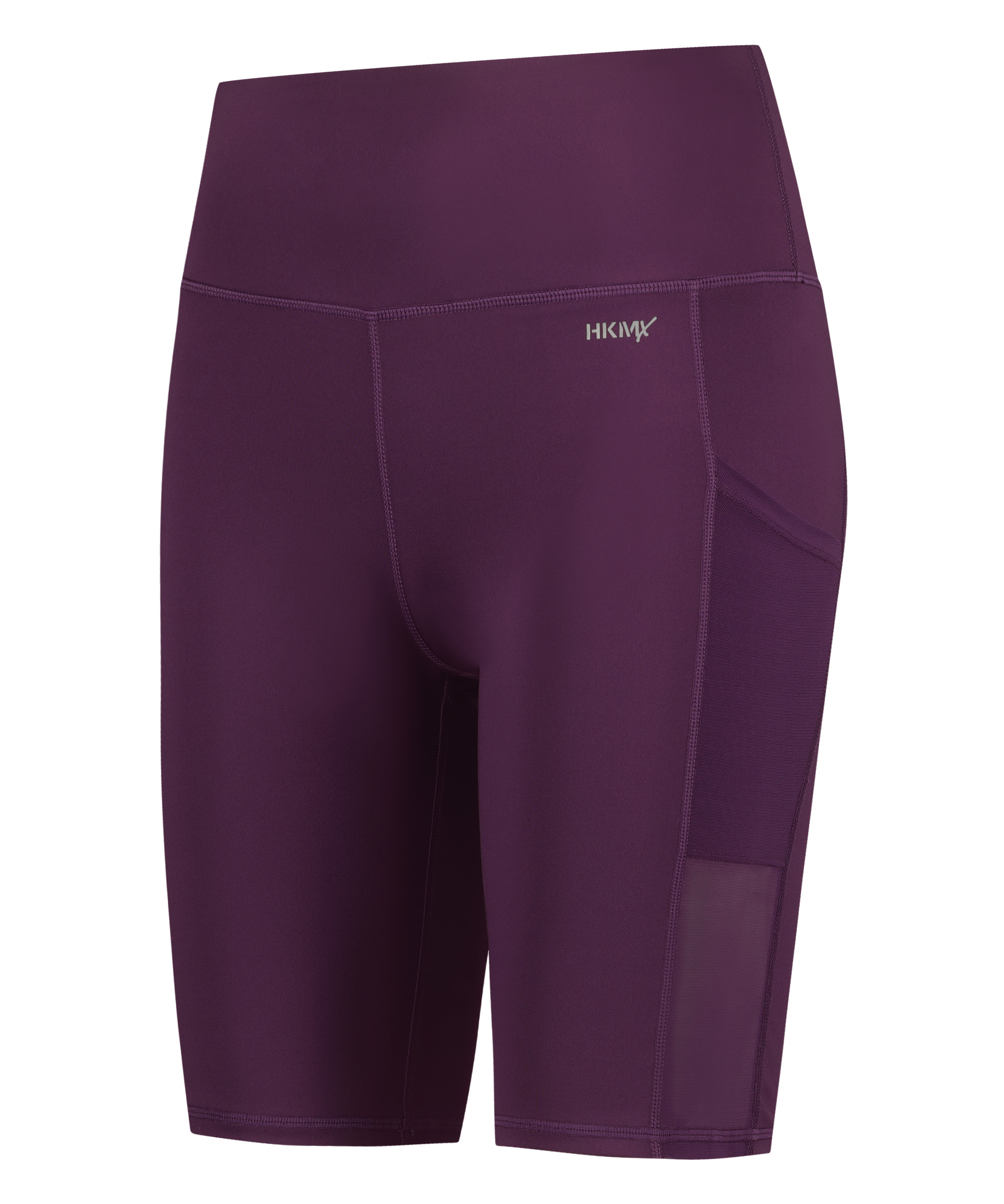 Short cycliste taille haute HKMX, Violet, main